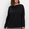 2-in-1-Langarmshirt mit Ansatz aus Blusenstoff<sheego New