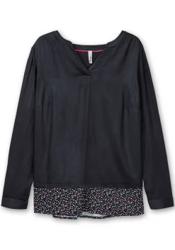 2-in-1-Tunika mit gemustertem Saum<sheego Fashion