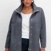 Jacke aus meliertem Strickfleece<sheego Best