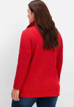 Jacke aus meliertem Strickfleece<sheego Best