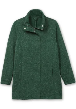 Jacke aus meliertem Strickfleece<sheego Clearance