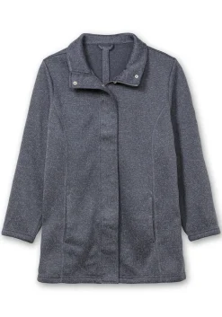 Jacke aus meliertem Strickfleece<sheego Best