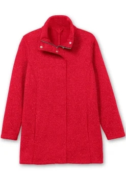 Jacke aus meliertem Strickfleece<sheego Best