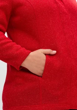 Jacke aus meliertem Strickfleece<sheego Best