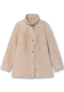 Jacke mit silberfarbenen Kontrastdetails<sheego Discount