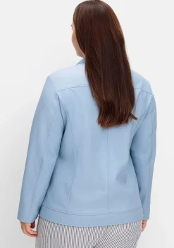 Jacke mit Stehkragen, aus Lederimitat<sheego Best