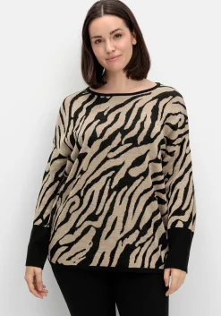 Jacquard-Pullover mit Animalmuster<sheego Best