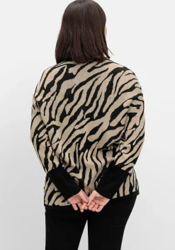 Jacquard-Pullover mit Animalmuster<sheego Best