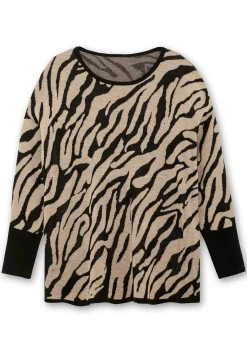 Jacquard-Pullover mit Animalmuster<sheego Best