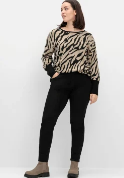 Jacquard-Pullover mit Animalmuster<sheego Best