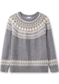 Jacquardpullover mit Norwegermuster<sheego by Joe Browns Fashion