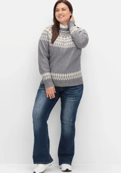 Jacquardpullover mit Norwegermuster<sheego by Joe Browns Fashion