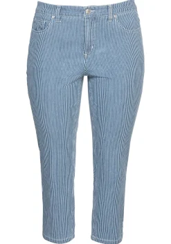 7/8-Jeans mit Allover-Streifen, in 5-Pocket-Form<sheego New