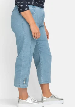 7/8-Jeans mit Zierknöpfen am Saum<sheego Sale
