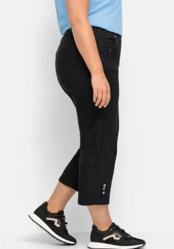 7/8-Jeans mit Zierknöpfen am Saum<sheego Discount