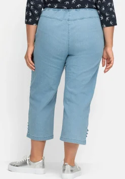 7/8-Jeans mit Zierknöpfen am Saum<sheego Sale