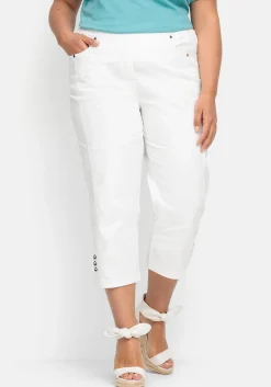 7/8-Jeans mit Zierknöpfen am Saum<sheego Discount