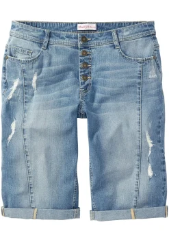 Jeansbermudas im Used-Look<sheego Sale