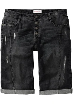 Jeansbermudas im Used-Look<sheego Hot