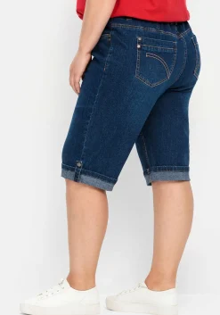Jeans-Bermudas mit fixiertem Aufschlag<sheego Outlet