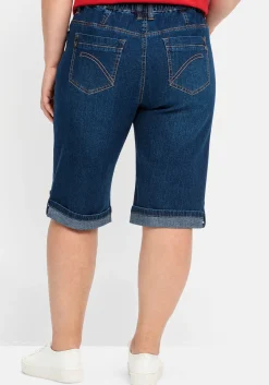 Jeans-Bermudas mit fixiertem Aufschlag<sheego Outlet