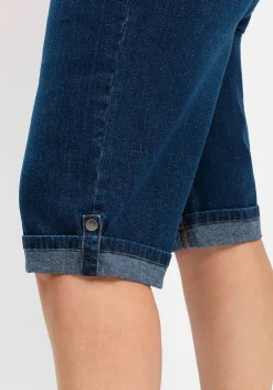 Jeans-Bermudas mit fixiertem Aufschlag<sheego Outlet