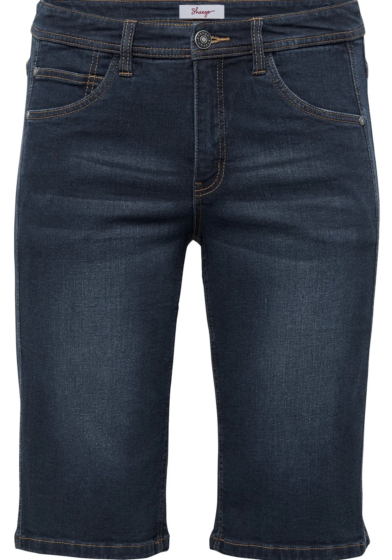Jeansbermudas mit vorverlegter Seitennaht<sheego Outlet
