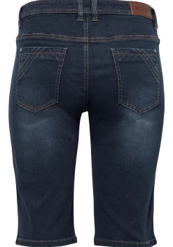 Jeansbermudas mit vorverlegter Seitennaht<sheego Outlet