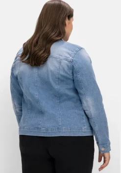Jeansjacke in leicht taillierter und verkürzter Form<sheego Best