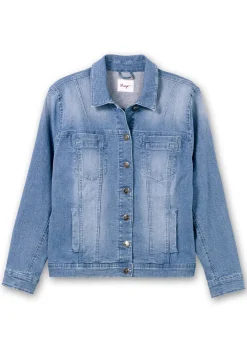 Jeansjacke in leicht taillierter und verkürzter Form<sheego Best