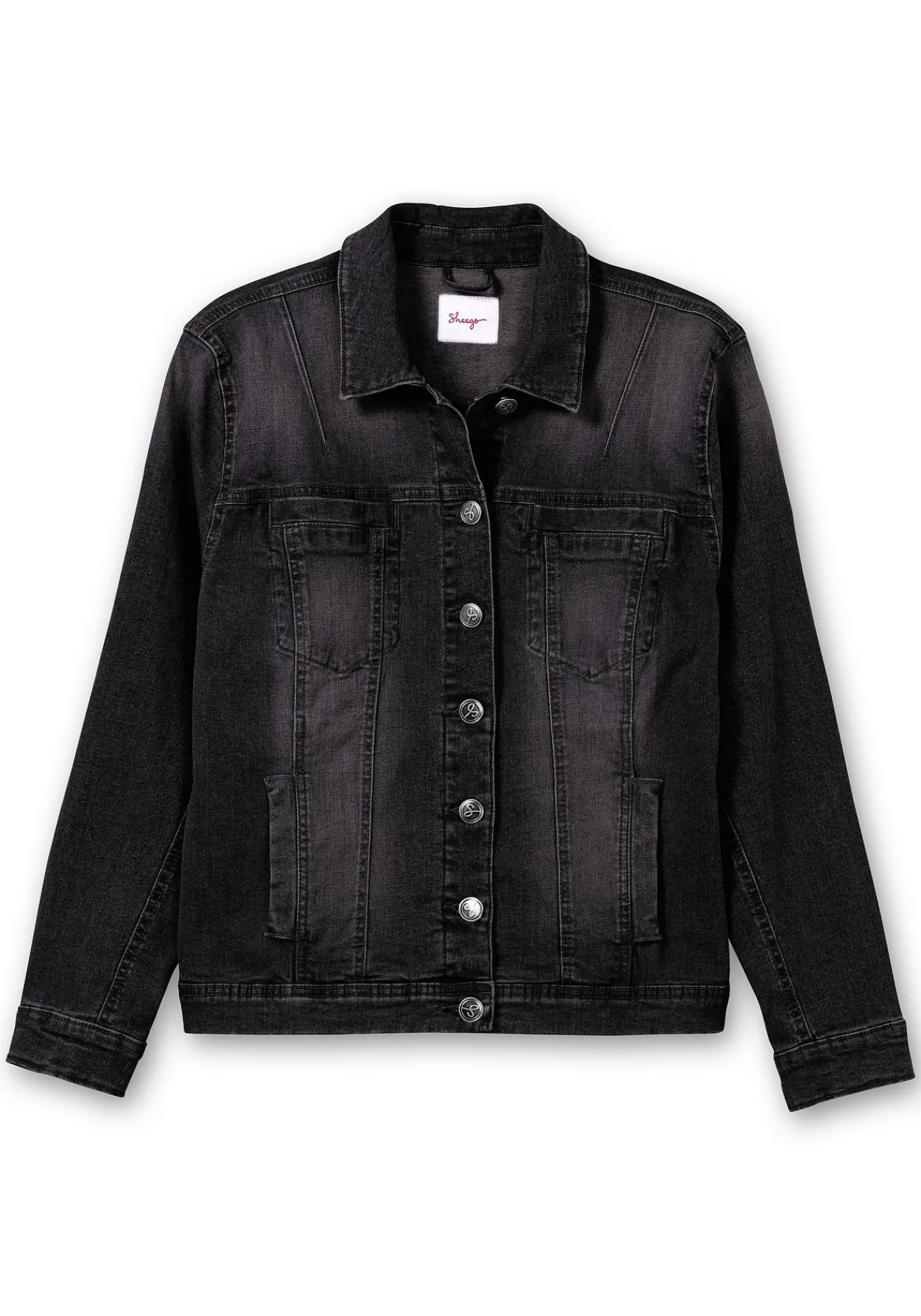 Jeansjacke in leicht taillierter und verkürzter Form<sheego New