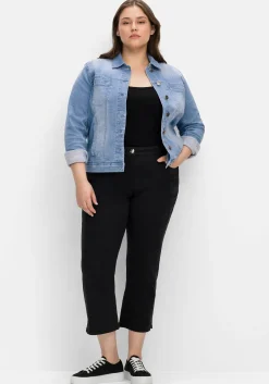 Jeansjacke in leicht taillierter und verkürzter Form<sheego Best