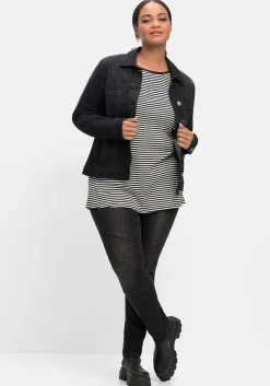 Jeansjacke in leicht taillierter und verkürzter Form<sheego New