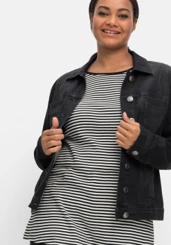 Jeansjacke in leicht taillierter und verkürzter Form<sheego New