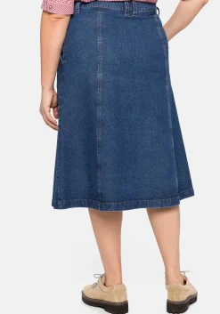 Jeansrock mit Trachten-Stickereien<sheego Sale