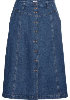 Jeansrock mit Trachten-Stickereien<sheego Sale