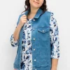 Jeansweste in leicht taillierter Form<sheego Online