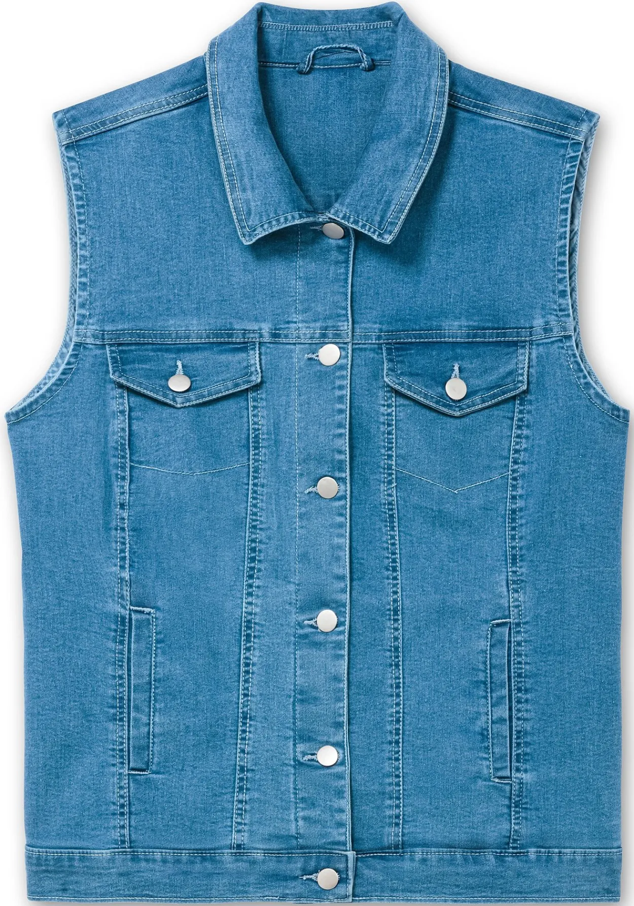 Jeansweste in leicht taillierter Form<sheego Online