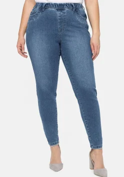 Jeggings mit Gummibund und Gürtelschlaufen<sheego New