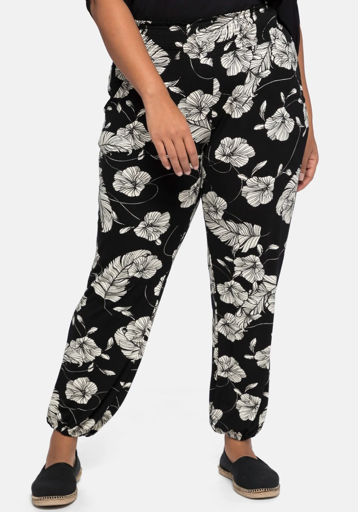 Jerseyhose im Joggpants-Stil, mit Alloverprint<sheego Best