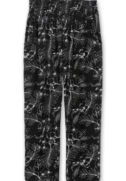 Jerseyhose mit breitem Smokbund und Blumendruck<sheego Online