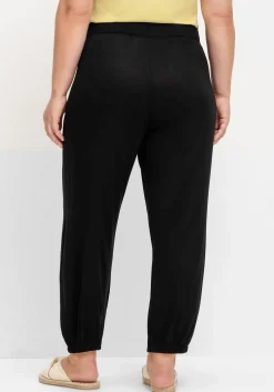 7/8-Jerseyhose mit Nieten und Gummizugbund<sheego Hot