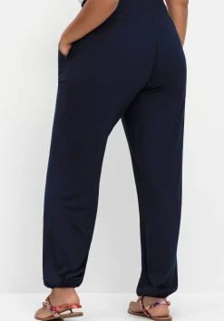 Jerseyhose mit Smokbund und Gummibündchen<sheego Online