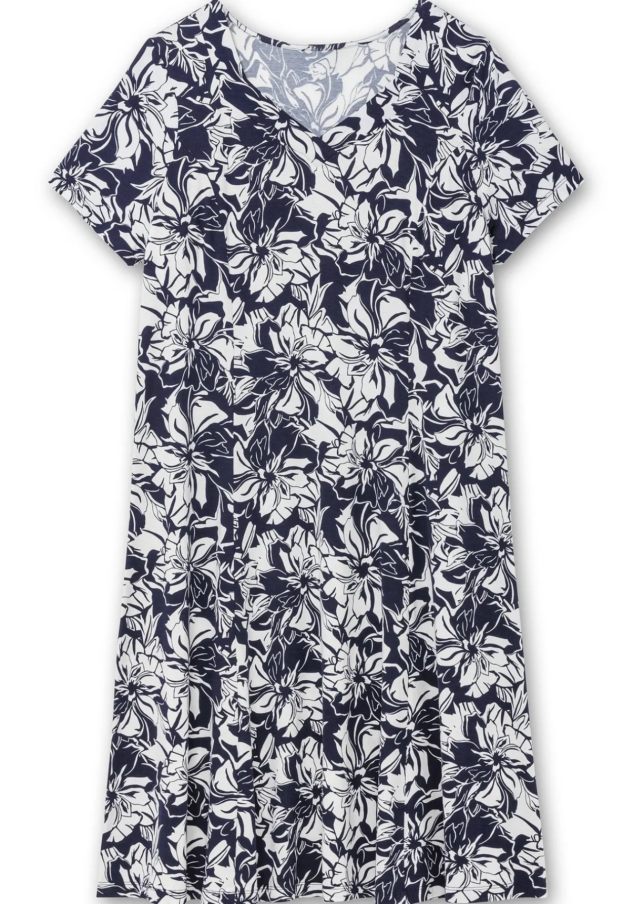Jerseykleid in A-Linie, mit Blumenprint<sheego Discount