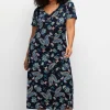 Jerseykleid in Midilänge, mit Blumendruck<sheego by Joe Browns Best