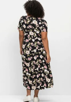 Jerseykleid in Midilänge, mit Blumendruck<sheego by Joe Browns Sale