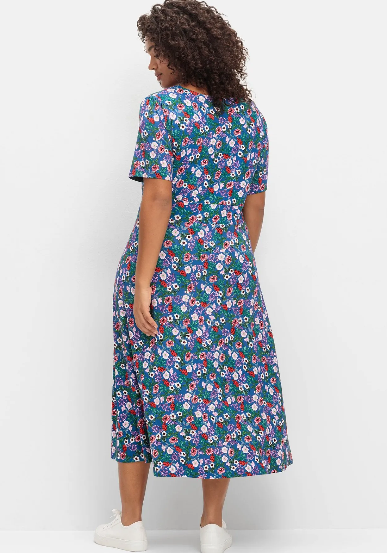 Jerseykleid in Wickeloptik, mit floralem Druck<sheego by Joe Browns Hot