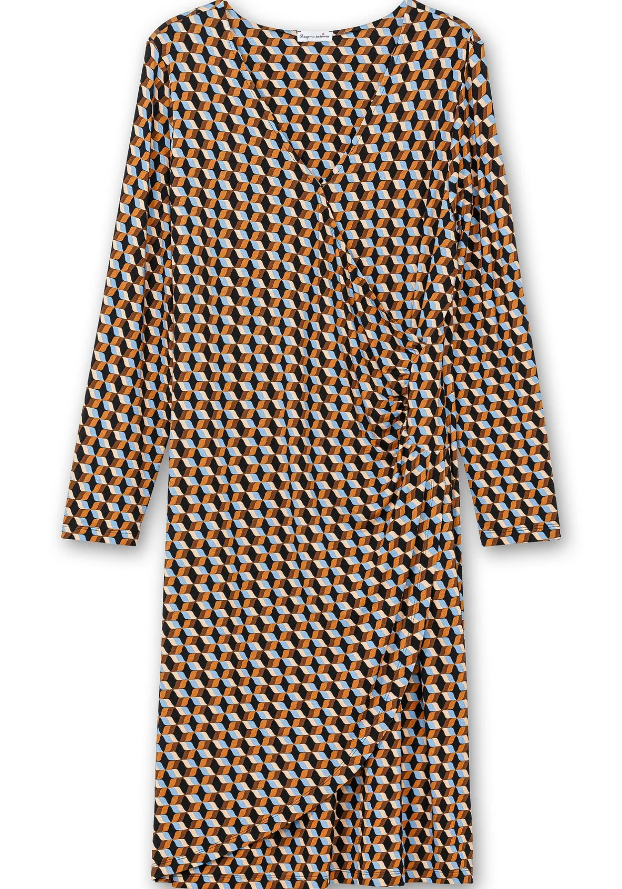 Jerseykleid in Wickeloptik, mit Grafikprint<sheego by Joe Browns Online