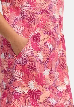 Jerseykleid mit Alloverdruck und Taschen<sheego Outlet