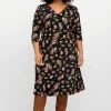 Jerseykleid mit Blumendruck und ausgestelltem Rock<sheego by Joe Browns Online
